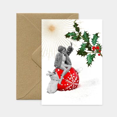 “Christmas ball” card