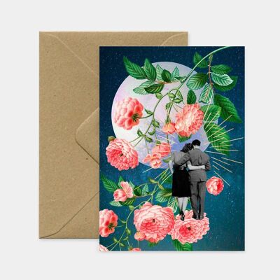 Moon Lovers greeting card