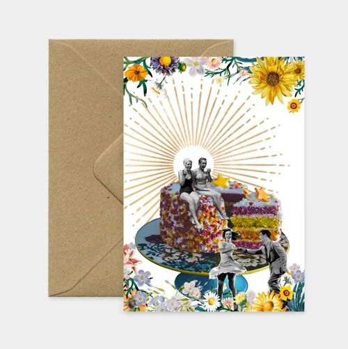 Carte de voeux “Gâteau d'Anniversaire”