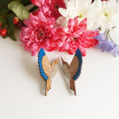 Boucles d'oreilles colibris