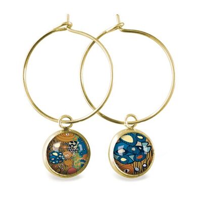 Hoop earrings surgical stainless steel Gold - Klimt