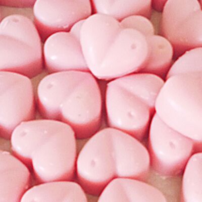 Corazones de fondant La vie en rose