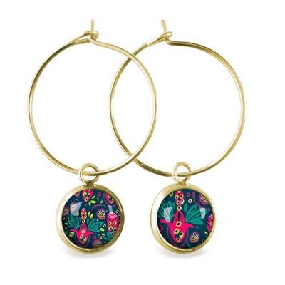 Pendientes aros Rio - Oro