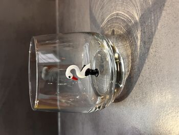 Morceau de verre - Verre à boire - Verre de Murano - Cigogne - Figurine en verre - Fait à la main - Cadeau - Statues uniques - Verre de qualité 2