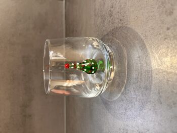 Morceau de verre - Verre à boire - Verre de Murano - Sapin de Noël - Figurine en verre - Fait à la main - Cadeau - Statues uniques - Verre de qualité 4
