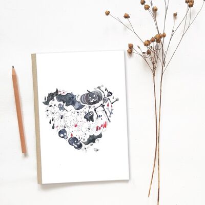 HALLOWEEN HEART A5 NOTEBOOK