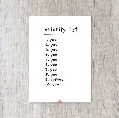 Priority list