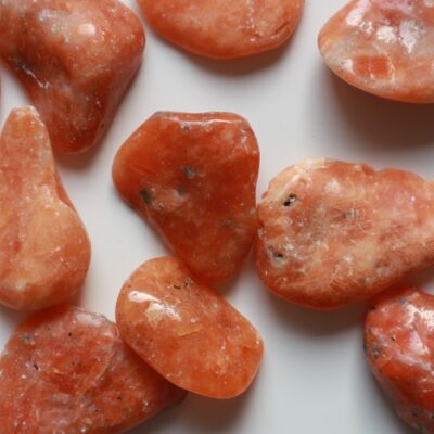 Orchid Calcite (Orange Calcite) Tumbled Stone