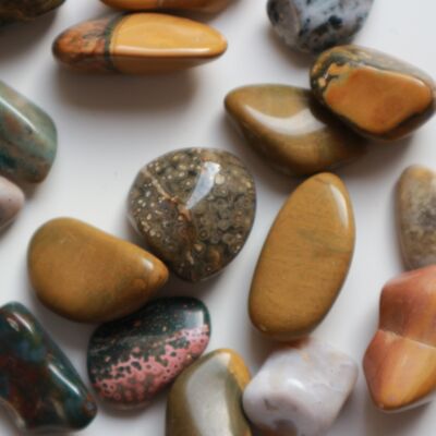 Ocean Jasper tumbled stone