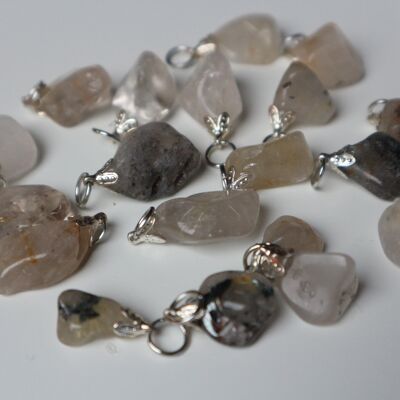 Rutilated quartz pendant