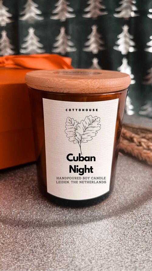 Cuban Night  - Kerst Kaars -  Soja Geurkaars