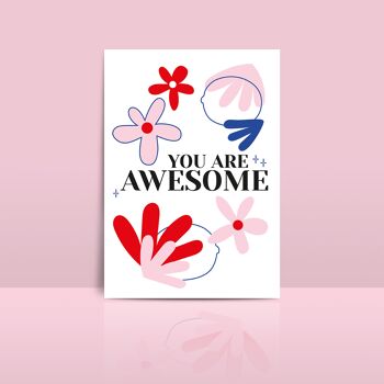 Carte "You are awesome" 1