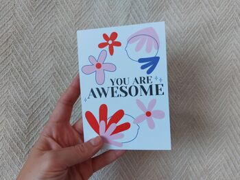 Carte "You are awesome" 2