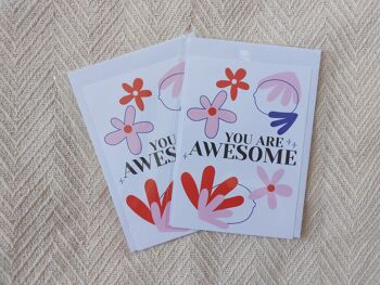 Carte "You are awesome" 3