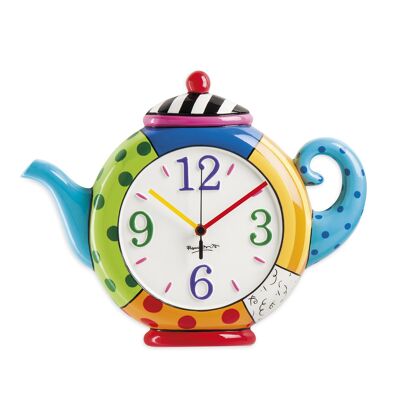 CLOCK BRITTO TEAPOT 32X26