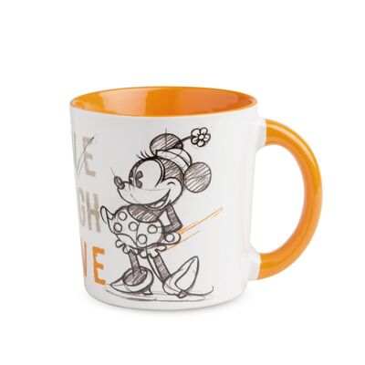 MUG MICKEY LIVE LAUGH LOVE ORANGE ML.390