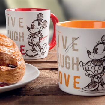 TASSE MICKEY LIVE LAUGH LOVE ROUGE ML.390 2