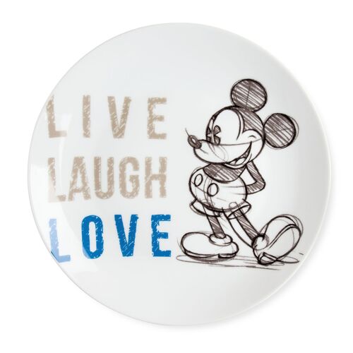 SERVING PLATE MINNIE LIVE LAUGH LOVE BLUE D.27