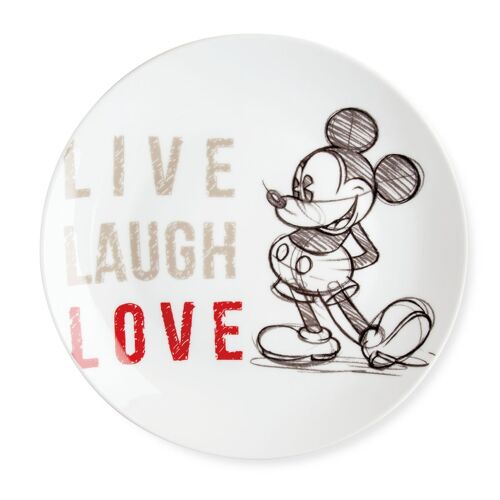 SERVING PLATE MINNIE LIVE LAUGH LOVE RED D.27