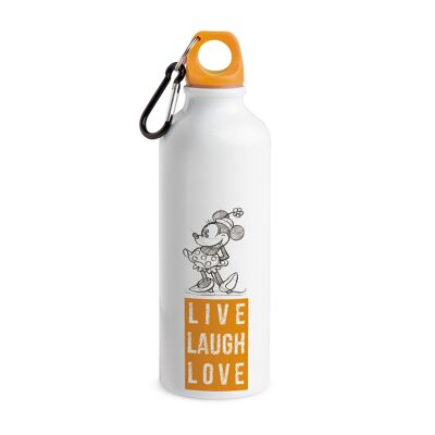 ALLUMINIUM FLASK MINNIE LIVE LAUGH LOVE ORANGE ML. 500