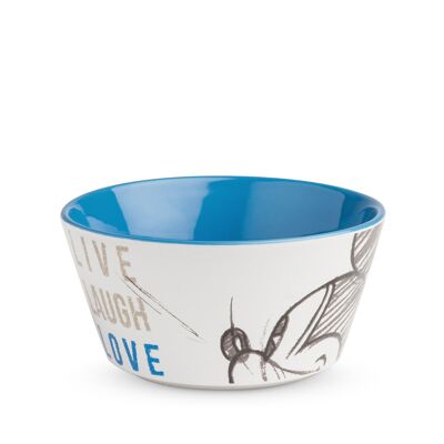 BOWL MICKEY LIVE LAUGH LOVE BLUE ML. 520 D.13