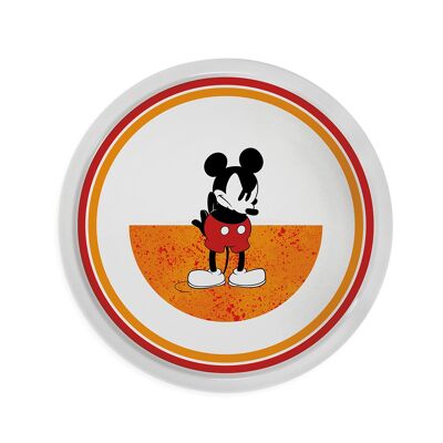 PIZZA PLATE  MICKEY I AM ORANGE D.31