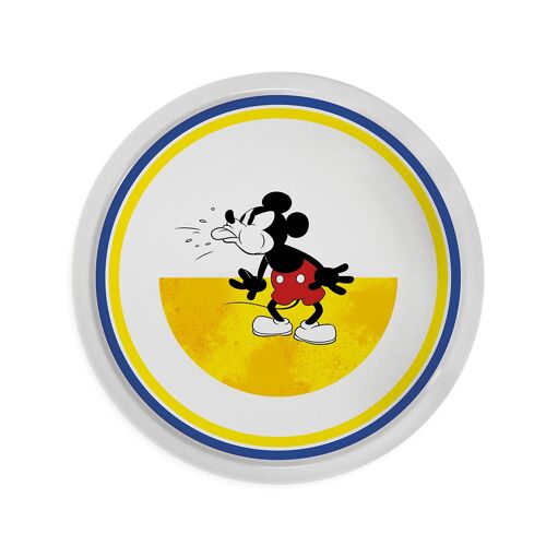 PIZZA PLATE MICKEY I AM YELLOW D.31