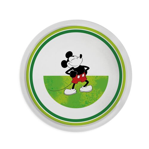 PIZZA PLATE MICKEY I AM GREEN D.31