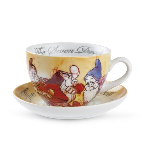 CAPPUCCINO CUP WITH SAUCER 7 DWARFS ML 500