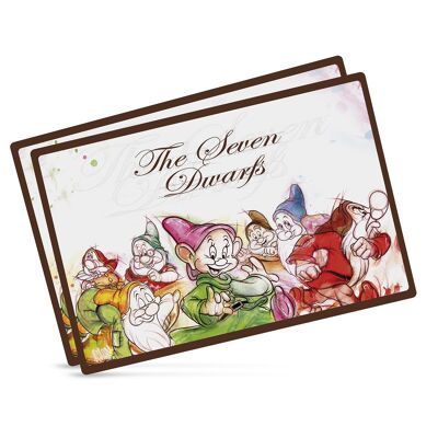 SET 2 PLACEMATS 7 DWARFS CM 45X30