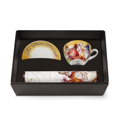 SET CAPPUCCINO CUP + PLACEMAT 7 DWARFS