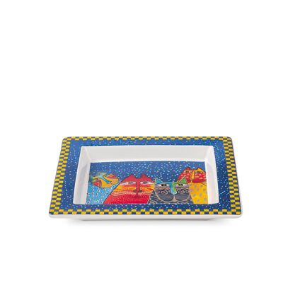 TRAY BLUE COLOR CM. 18X20