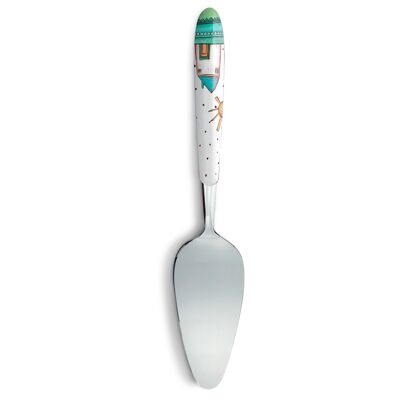 CAKE SPOON TEA FOR TWO LIGHT BLUE 6X26