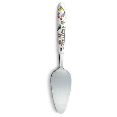 CAKE SPOON TEA FOR TWO ORANGE 6X26