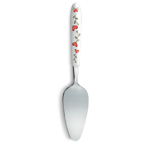 CAKE SPOON TEA FOR TWO RED 6X26