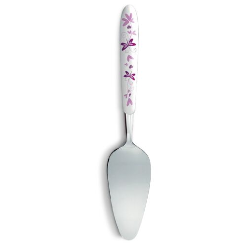 CAKE SPOON TEA FOR TWO PURPLE 6X26