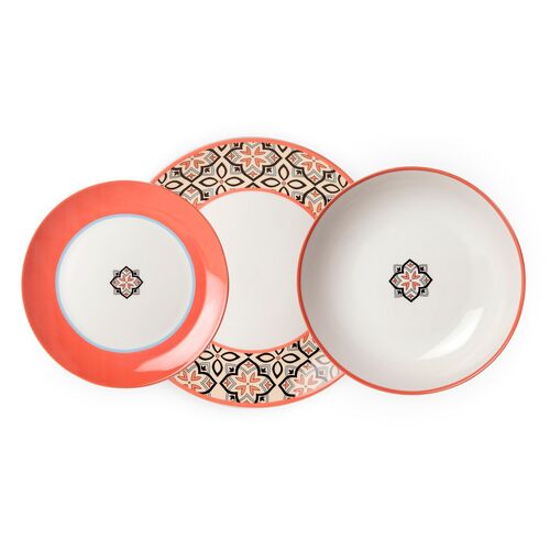 SET 3 PLATES MAJORICA CORAL