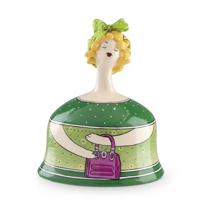Green Money Box Le Pupazze with Bag