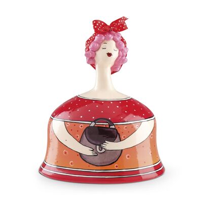 Red Money Box Le Pupazze with Bag