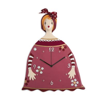 CLOCK LE PUPAZZE RUBY RED CM. 27X34