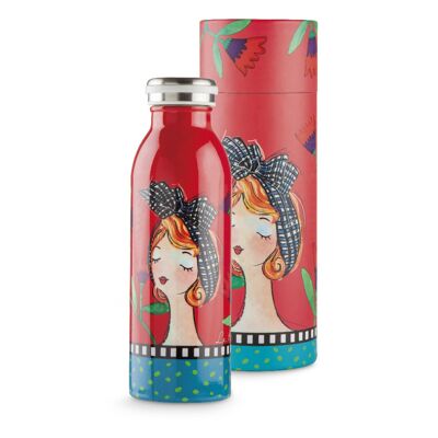 WATER BOTTLE LE PUPAZZE RED ML.500