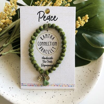 Bracelet Kantha, Peace