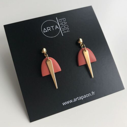 Boucles d'oreilles Kali - Terracotta