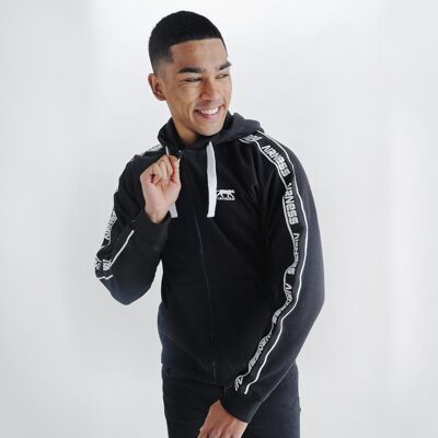 HOODIE ZIPPÉ HOMME AIRNESS NERVE NOIR