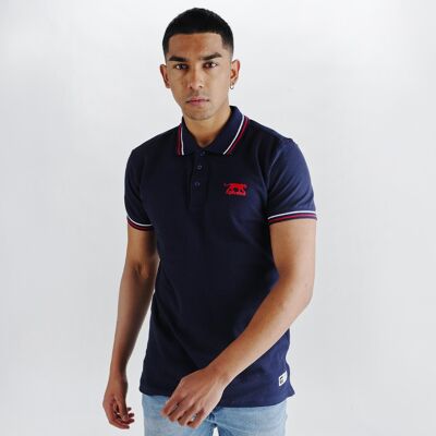 AIRNESS IVO HERREN-POLOSHIRT IN MARINEBLAU