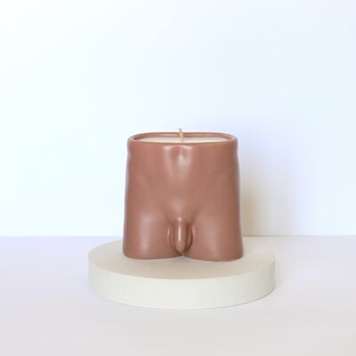 Fig-scented ceramic candle