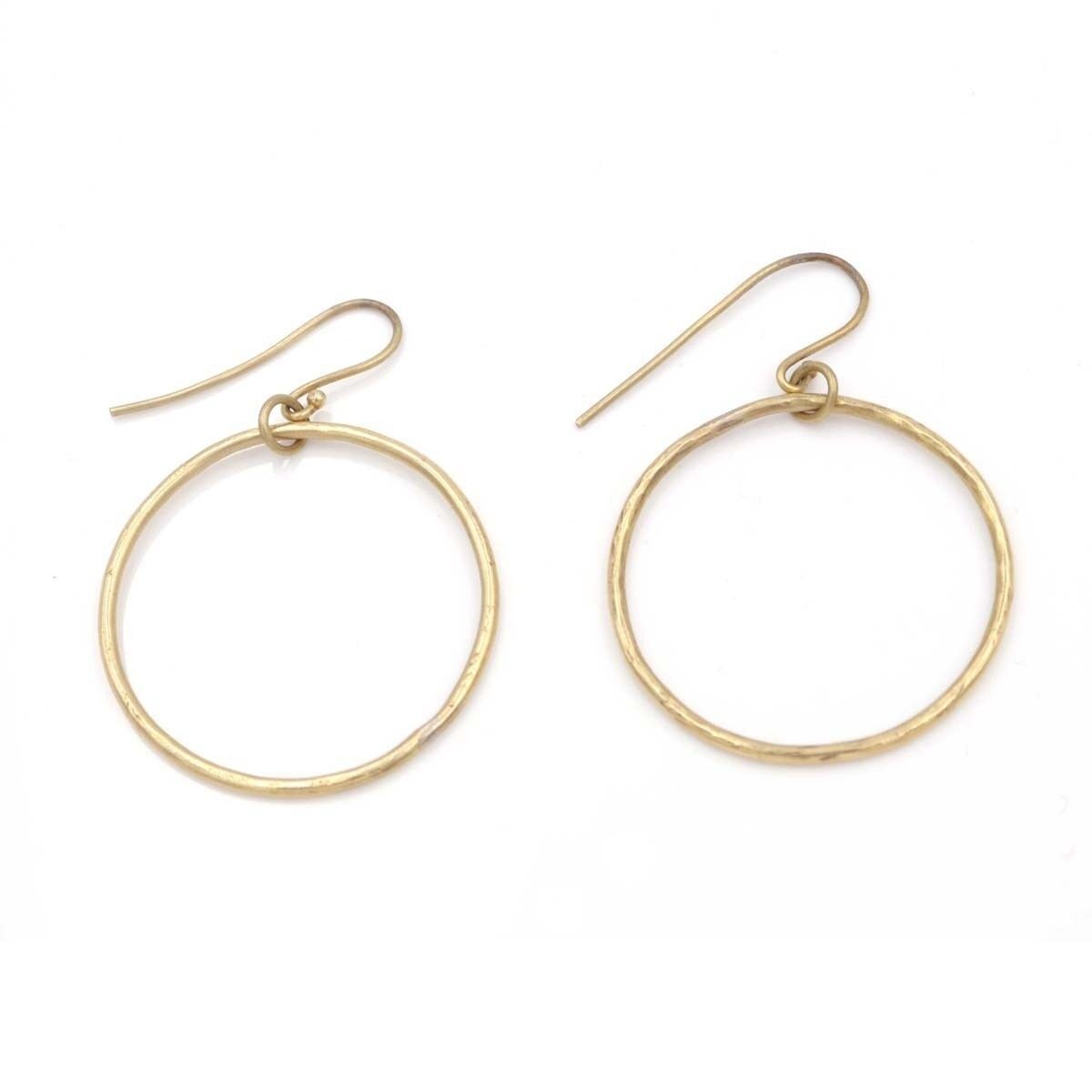 Orecchino a cerchio galleggiante, circa 3,5 cm