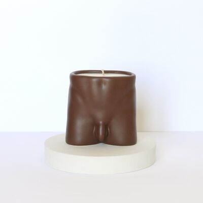 Sandalwood scented ceramic candle