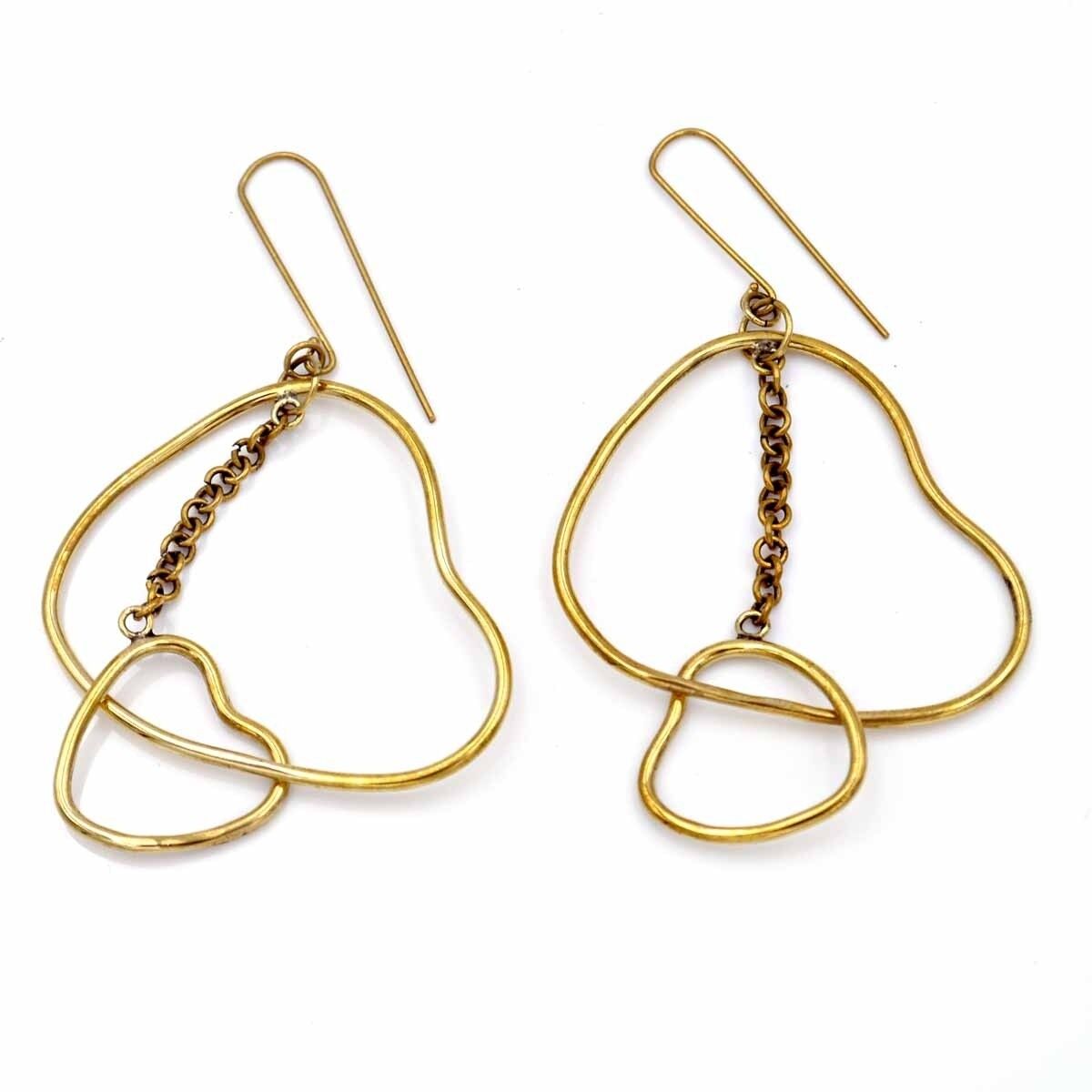 Orecchino in ottone Lovely