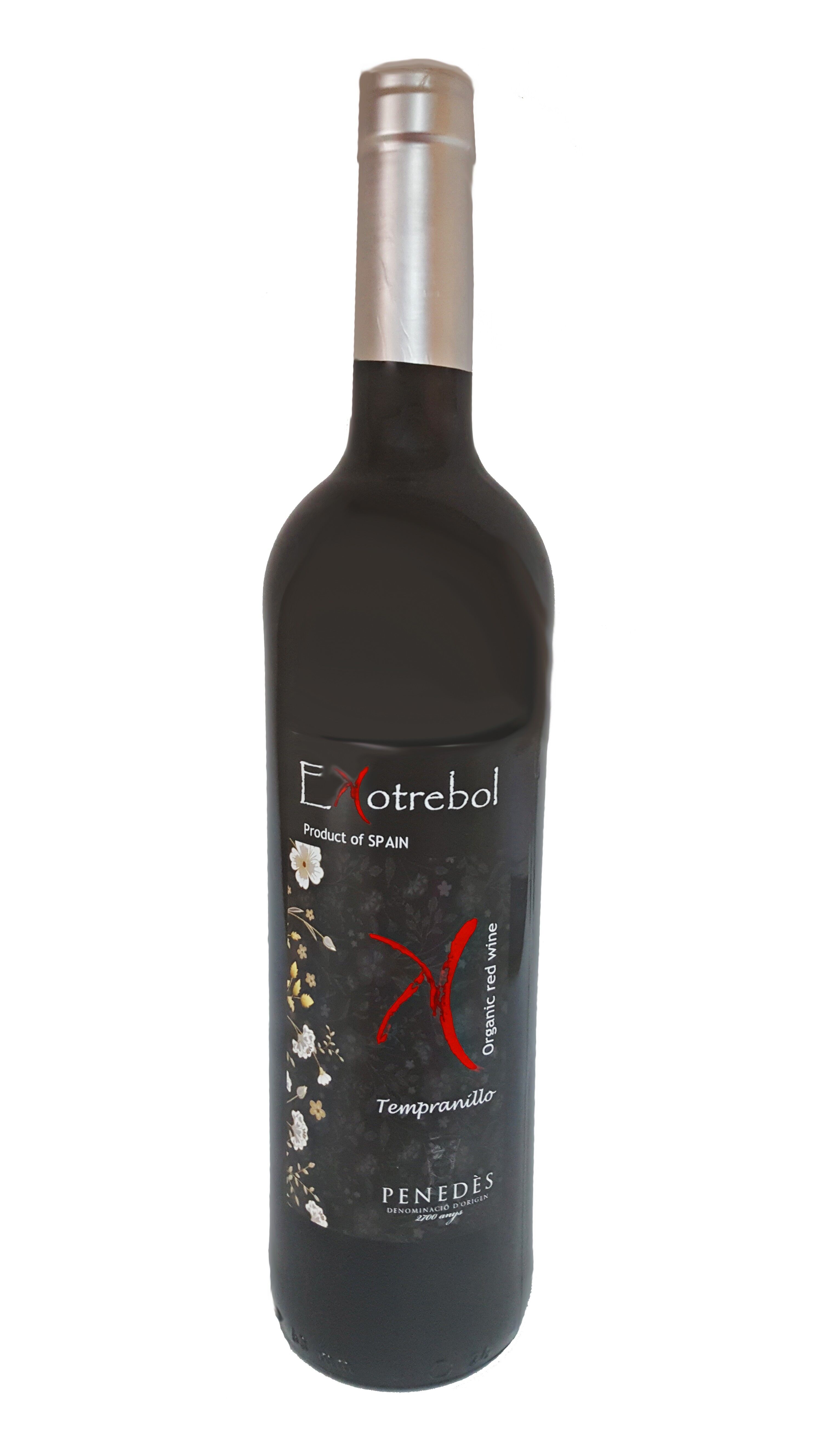 Ecological red wine Penedès Tempranillo Ekotrebol